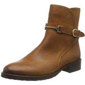 Fred de la Bretoniere Frederique enkellaarsjes voor dames, bruin cognac 3305, 36 EU