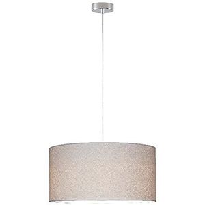 Homemania HOMBR_0094 Hanglamp, kroonluchter, plafondlamp, papier, PVC, metaal, beige, grijs, 50 x 50 x 120 cm