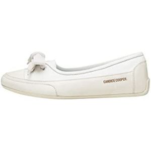 Candice Cooper Candy Bow-Ballerine van nappaleder plongé en gepofte leer, Wit, 41.5 EU
