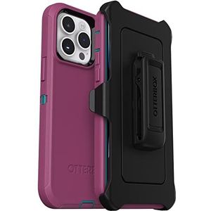 OtterBox iPhone 14 Pro Max (ALLEEN) Defender Series hoesje - CANYON SUN (roze), robuust en duurzaam, met poortbescherming, inclusief holster clip standaard