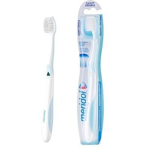 meridol Tandvleesbescherming, zacht, 1 stuks, handtandenborstel voor een zachte reiniging van tanden aan de zoom van het tandvlees