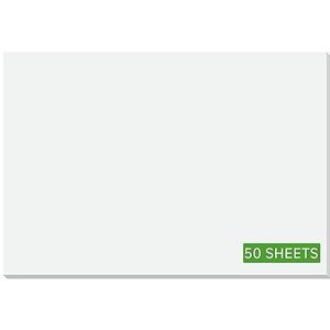 SIGEL SY510 Witte papieren bureauonderlegger, tekenblok blanco, ca. DIN A2 - extra groot 59,5 x 41 cm, 50 vellen, 80 g, bureauonderlegger