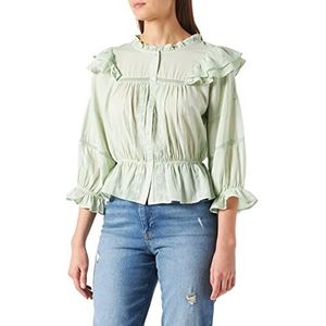 Naf Naf Dameshemd, Zacht groen, 42 NL