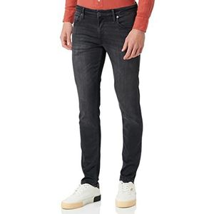 JACK & JONES Heren Jeans JJILIAM JJJEVAN JOS 359 - Skinny Fit - Zwart - Zwart, zwart denim, 34W x 34L