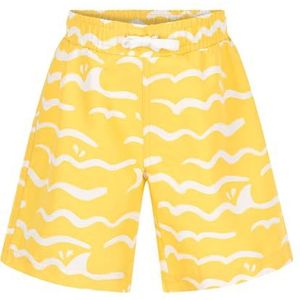 Petit Bateau Zwemshorts voor jongens, Geel/Wit, 3 Jaren