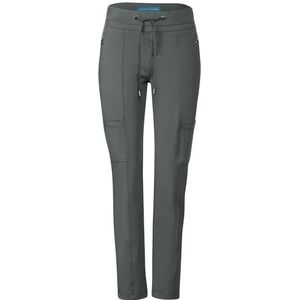 Street One Dames Style Ltd Qr Bonny Cargo Trave Pants, Marshy Green, 38W x 28L