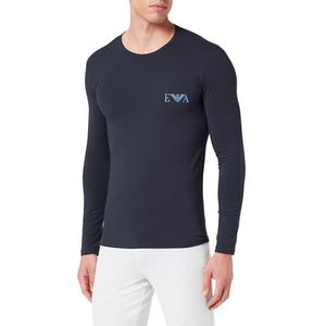 Emporio Armani Heren Heren Bold Monogram T-shirt, marineblauw, L