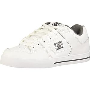 DC Shoes Pure Mens schoen Skate, wit wit slagschip wit hbw, 44.5 EU