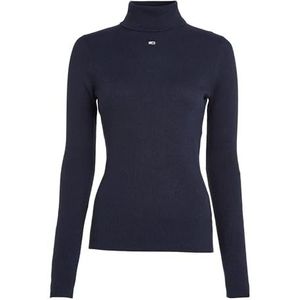 Tommy Jeans Tjw Essential Coltrui Sweatshirt voor dames, Twilight Navy, S