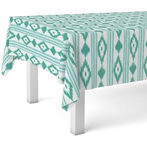 Tafelzeil/tafelkleed marmer look wit 140 x 250 cm | Fun en Feest