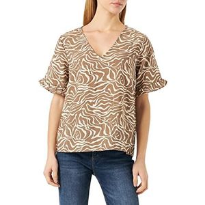 Object Objseline S/S Top Noos T-shirt voor dames, fossiel, 38