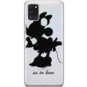 ERT GROUP mobiel telefoonhoesje voor Samsung A21s origineel en officieel erkend Disney patroon Minnie 002 optimaal aangepast aan de vorm van de mobiele telefoon, gedeeltelijk bedrukt