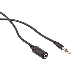 Maclean jack plug 3.5mm to 3.5mm jack female kabelverlenging stereo audio jack verlengkabel (3m)