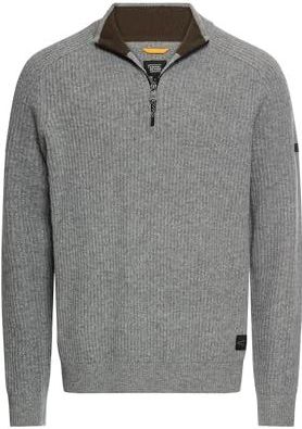 camel active - Gebreide Troyer - Steengrijs - Pure Lamswol