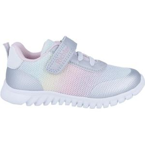 Richter Kinderschuhe Jongens meisjes Wallaby sneaker, zilver/wit/regenboog, 23 EU, Zilverwit Rainbow