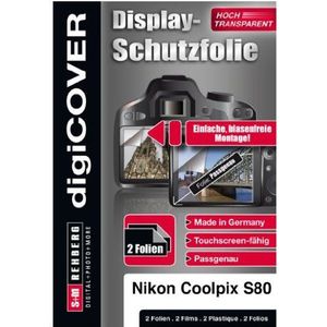 digiCOVER LCD-scherm beschermfolie voor Nikon Coolpix S80