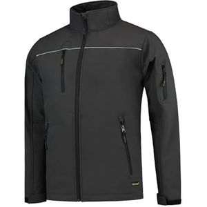 Tricorp 402006 Workwear uitstekende softshelljas, 100% polyester + PU-membraan, 340g/m², donkergrijs, maat XXS