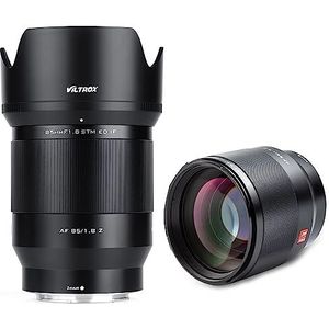 VILTROX AF 85mm F1.8 Z-mount Prime Lens voor Nikon Z fc Z7 II Z6 II Z5 Z6 Z7 Z50 (Volledig formaat, STM, Autofocus) zwart
