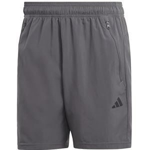 adidas Train Essentials Woven Training Shorts voor heren, grijs five/zwart, XL 17,8 cm