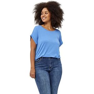 Peppercorn Rosalinda Malucca T-shirt met capuchon Curve | Blauwe T-shirts voor dames VK | Lente T-shirt | Maat 18
