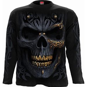 Spiral Black Gold Shirt met lange mouwen zwart XXL 100% katoen Gothic, Horror, Nu Goth, Rock wear