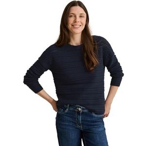 Cecil - Gebreide Trui - Blauw - Katoenmix