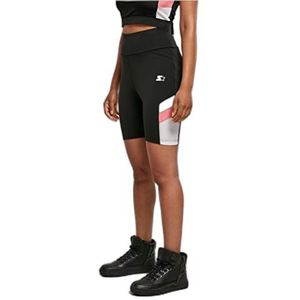 STARTER BLACK LABEL Dames Dames Starter Cycle Shorts, Zwart/Wit, XS