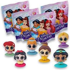 #sbabam, Disney Princess You You, speelgoed voor kinderen van krantenkiosk, prinsessenspeelgoed, kleine rubberen poppen, 4 stuks, cadeau-ideeën voor kinderen, Sneeuwwitje en Assepoester, vanaf 3 jaar