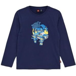 LEGO - T-shirt - Blauw - 100% Biologisch Katoen - Print op de Voorkant