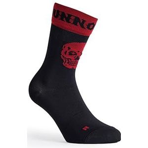 RUNNOWEEN KULAGINA RNUA02651 Ademende Sportsokken Uniseks Zwart/Rood Maat EU 35-38