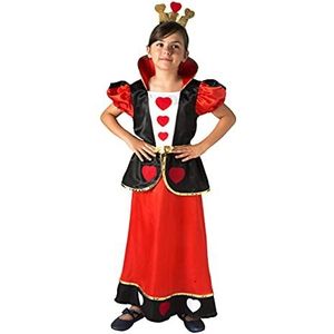 Queen of Hearts Wonderland costume disguise fancy dress girl (Size 5-7 years)