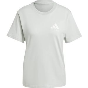 adidas Dames LOUNGE VERBIAGE GRAPHIC T-SHIRT, wonder silver, S
