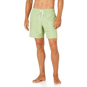 Amazon Essentials Men's Sneldrogende zwembroek met binnenbeenlengte van 18 cm, Saliegroen, XL