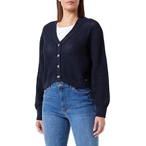 TOM TAILOR Denim Dames boxy cardigan 1033048, 10668 - Sky Captain Blue, XL