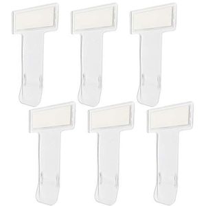 Clicitina Tickets transparante parkeerhouder auto voorruit clip 6 stuks tickets Car Holder Tools & Home Improvement HcK163 (helder, één maat)