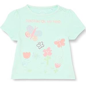 s.Oliver T-shirt met korte mouwen voor meisjes en meisjes, Blauw groen, 80