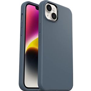 OtterBox Symmetry+-hoesje voor iPhone 14 Plus met MagSafe, schokbestendig, valbestendig, dun beschermend hoesje, 3x getest volgens militaire standaard, Antimicrobieel, Blauw