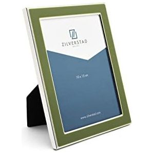 Zilverstad - Fotolijst, kleur: groen, 10 x 15 cm, zilver