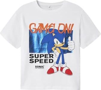 Name It - Nkmjerry Sonic Nreg Ss Top Box - T-shirt - Helder Wit