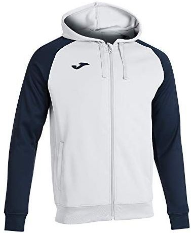Joma 8XS jas met capuchon Academy IV, uniseks volwassenen, wit-marineblauw