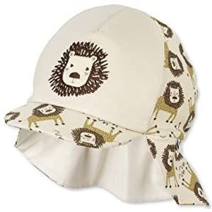 Sterntaler Unisex kinderpet nekbescherming leeuw kindermuts, beige, 47