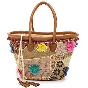 Antik Batik Bonju1Bag, dames shopper 51x29x15 cm (B x H x D), Meerkleurig natuurlijk