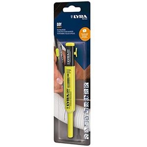 Lyra 4498002 Dry blistermarker, 1 stuks, markeerstift voor alle oppervlakken, vulpotlood met geïntegreerde puntenslijper-4498002