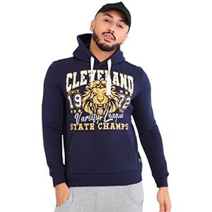 Brave Soul MSS-614BURNHAM Sweatshirt, Bordeaux, normaal voor heren, Bordeaux, XL