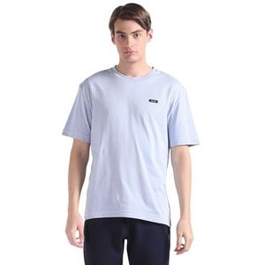 Calvin Klein Katoenen T-shirt met comfortabele pasvorm voor heren, andere gebreide tops, Kentucky Blauw, XL