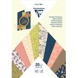 Clairefontaine 95633C – een blok met 20 vellen multipapier 21 x 29,7 cm, verschillende motieven Safari