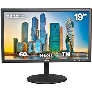 Nilox - NXM19FHD11 - Monitor - 18.5 Inch - HD TN - Zwart