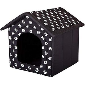 HobbyDog R4 BUDCWL2 Doghouse R4 60X55 cm zwart met poot, L, zwart, 1,4 kg