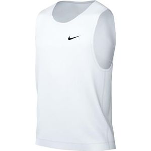 Nike M Nk Df Hyverse Tank Vest voor heren, wit/zwart, S