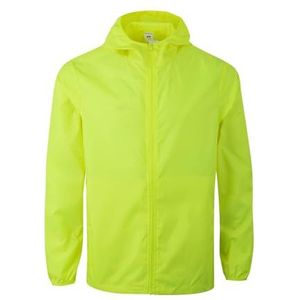 Mukua Stockton windjack, uniseks, neongeel, maat 3XL, Fluor Geel, 3XL